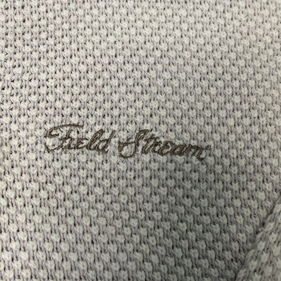 Vintage 90s Field And Stream Henley Sweater Heavy Knit Mens XL Made USA - Picture 2 of 8